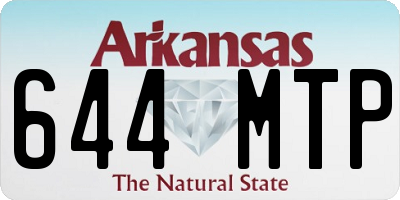 AR license plate 644MTP