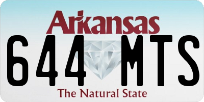 AR license plate 644MTS
