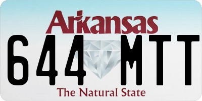 AR license plate 644MTT