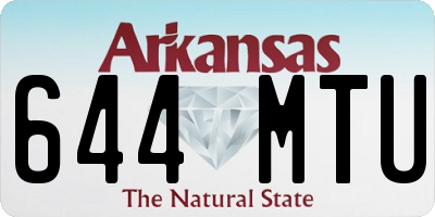 AR license plate 644MTU