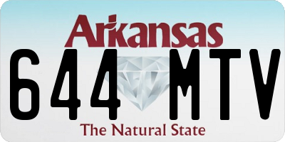 AR license plate 644MTV