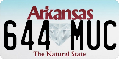 AR license plate 644MUC