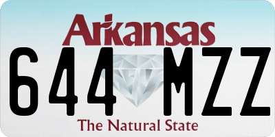 AR license plate 644MZZ