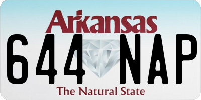 AR license plate 644NAP