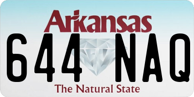 AR license plate 644NAQ