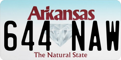 AR license plate 644NAW