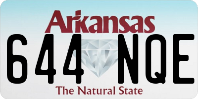 AR license plate 644NQE