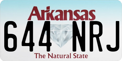 AR license plate 644NRJ