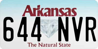AR license plate 644NVR