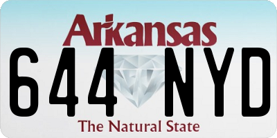 AR license plate 644NYD