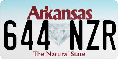 AR license plate 644NZR
