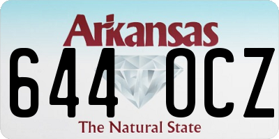 AR license plate 644OCZ