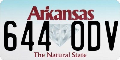 AR license plate 644ODV