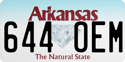 AR license plate 644OEM