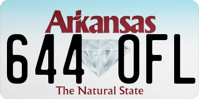 AR license plate 644OFL