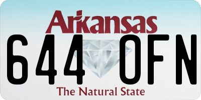 AR license plate 644OFN