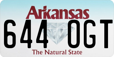 AR license plate 644OGT