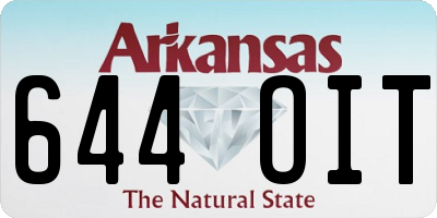 AR license plate 644OIT