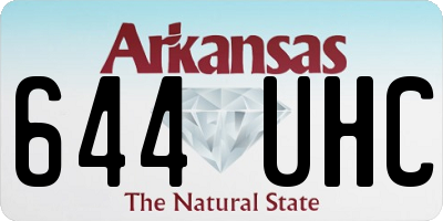AR license plate 644UHC