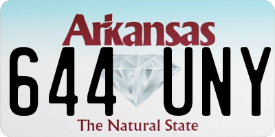 AR license plate 644UNY