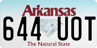 AR license plate 644UOT