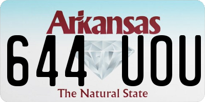 AR license plate 644UOU