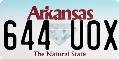 AR license plate 644UOX