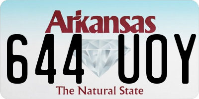 AR license plate 644UOY