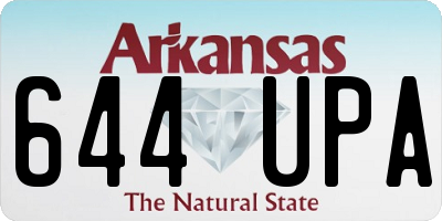 AR license plate 644UPA