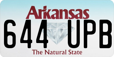 AR license plate 644UPB