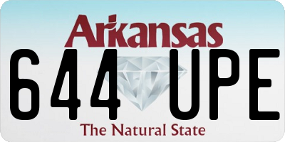 AR license plate 644UPE