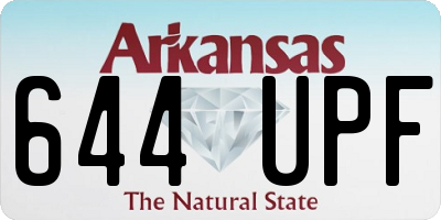 AR license plate 644UPF