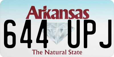 AR license plate 644UPJ