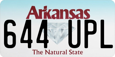 AR license plate 644UPL