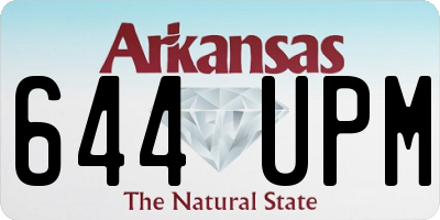 AR license plate 644UPM