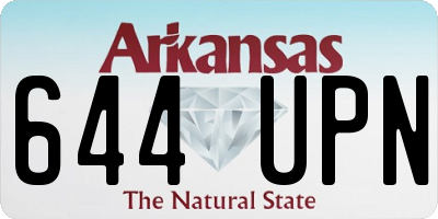 AR license plate 644UPN