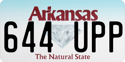 AR license plate 644UPP