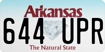 AR license plate 644UPR