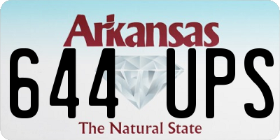 AR license plate 644UPS