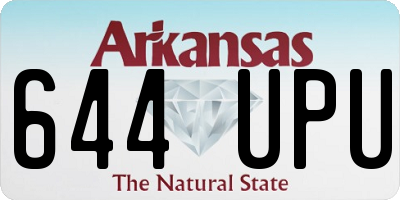 AR license plate 644UPU