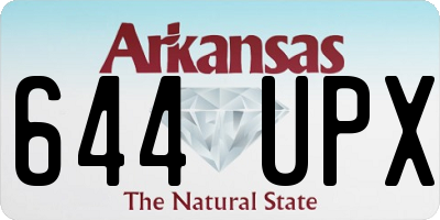 AR license plate 644UPX