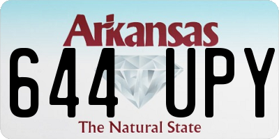 AR license plate 644UPY