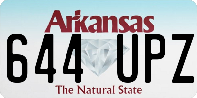 AR license plate 644UPZ