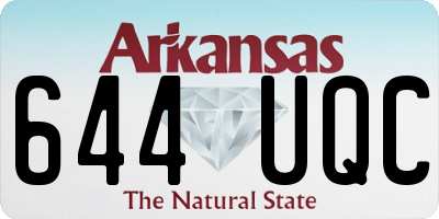 AR license plate 644UQC