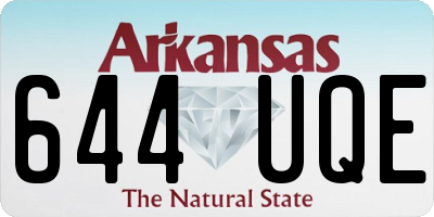 AR license plate 644UQE