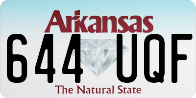 AR license plate 644UQF