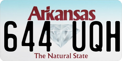 AR license plate 644UQH