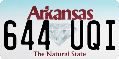 AR license plate 644UQI
