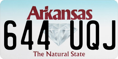 AR license plate 644UQJ