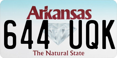 AR license plate 644UQK